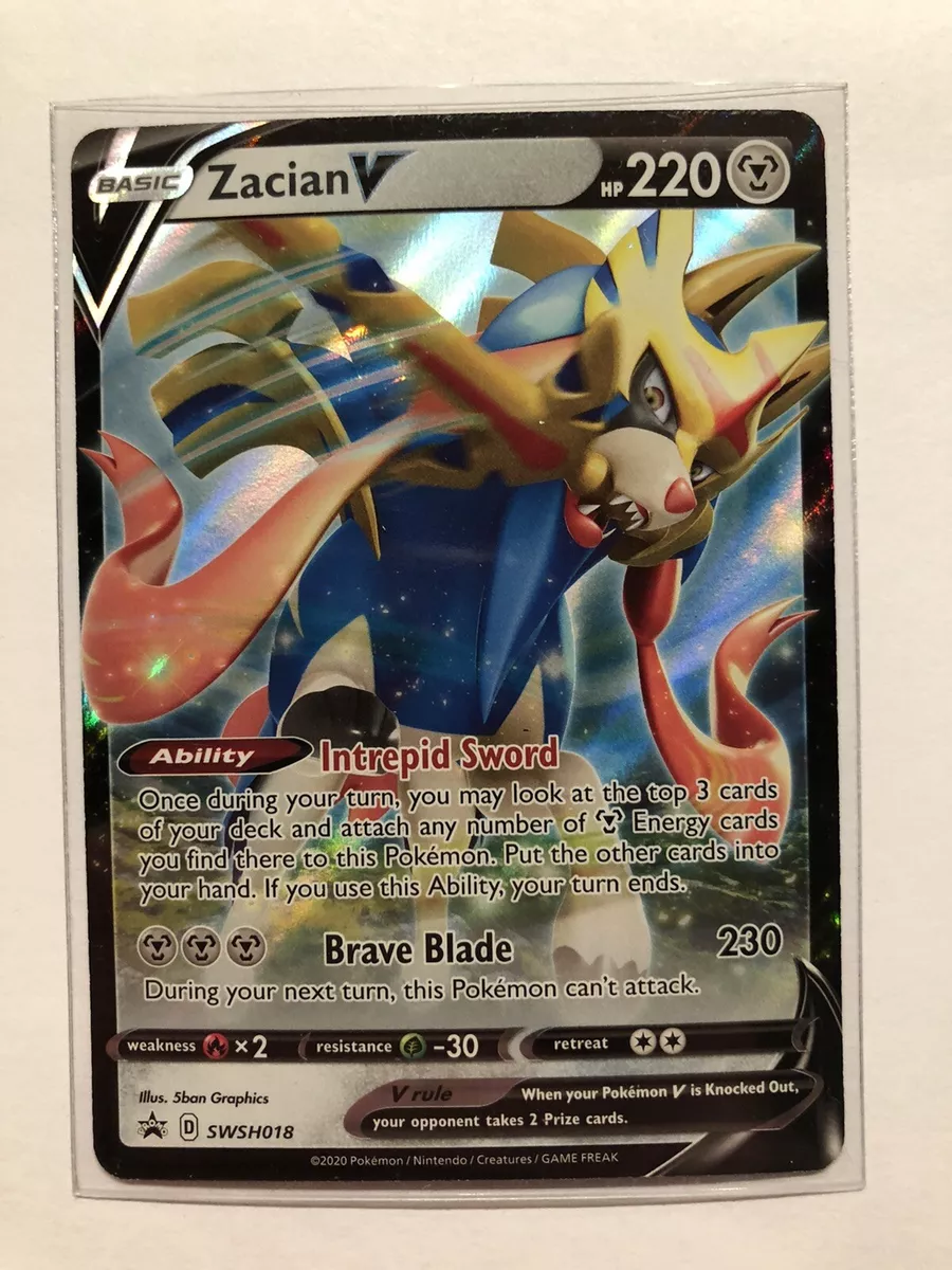 Pokemon Zacian V Promo Card SWSH018