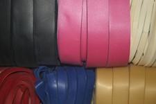 10/20 Metre Packs of 0.50mm Latex Trim / Strapping - Various Colours & Widths