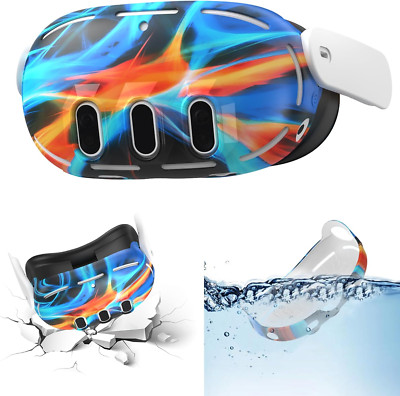 Front Shell Headset Case Silicone Cover Skin Compatible with Oculus/Meta Quest 3