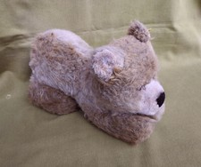 Vintage STEIFF Zotty Teddy Bear Prone Laying Mohair 13", 33cm