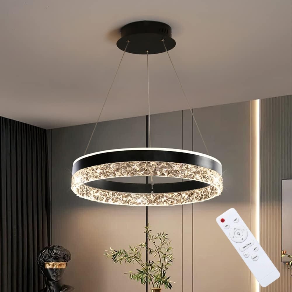 Lampadario Design LED Cristallo Ø50cm 82W | Telecomando Smart Home