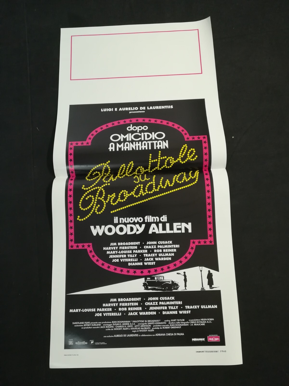 Locandina originale film Pallottole su Broadway (1994) - Regia di Woody Allen