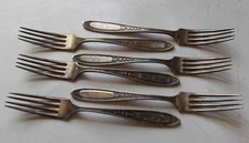 ONEIDA Silverplate Forks ~ BOUNTY / ENCHANTMENT ~ Tudor Plate 1929 Community