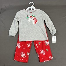 Carter's Unicorn Pajamas / 2-Piece Fleece PJs / Girl 2T / Toddler / Christmas