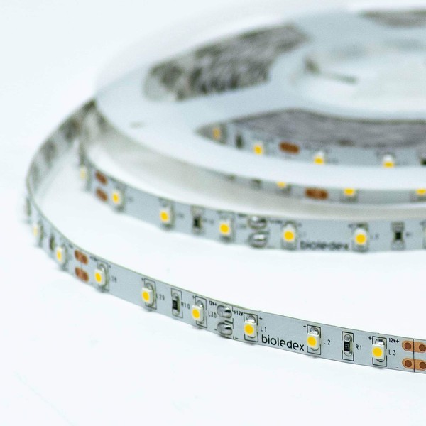Bioledex LED Streifen 12V 5W/M 60Led/M 2700K 5M Rolle Warmweiss Flex-Band-image