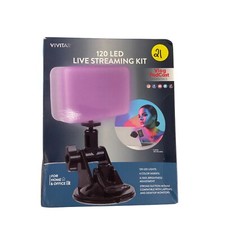 Vivitar 120 Led Video Conference Lighting Kit Suction Cup Mount for Laptops NIB