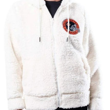 "ultra Game Chicago Bears Women' Sherpa Full Zip Hoodie Jacket, Outerwear"