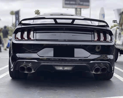 Alerón trasero negro brillante para Ford Mustang cupé 2015-2019 labio de ala de carreras - Imagen 2 de 12