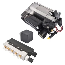 Air Suspension Compressor Pump + Valve Block A2203200258 For Benz S-Class W220