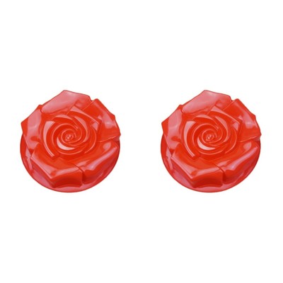  2 Pieces Rosenkuchenform Silikonform Für DIY Tortenform Mit Rosenmuster
