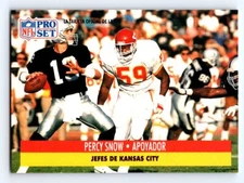 1991 Pro Set Spanish FRESH PULL #538 Percy Snow
