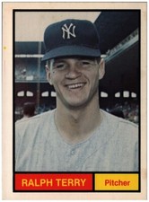 1982 Renata Galasso  Ralph Terry #13 1961 World Champion New York Yankees