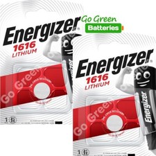 Image of 2 x Energizer CR1616 1616 3V Lithium Coin Cell Batteries DL1616 KCR1616, BR1616