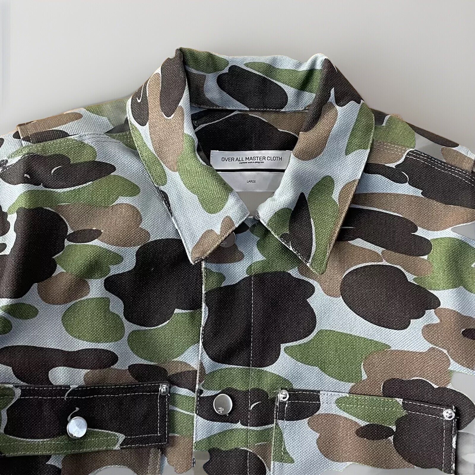 ALTRA Cappotto Carhartt WIP X OAMC Chester foderato tela pesante H mimetico isola rigido L