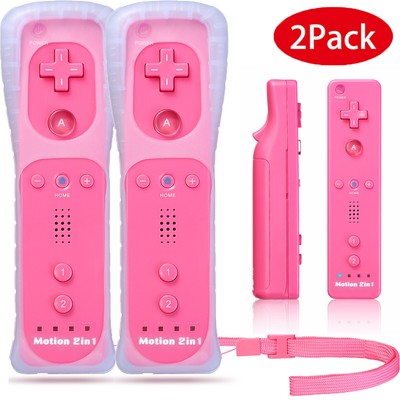 2Pcs Wii Remote Controller For Wii Wii U Gaming With Built in Motion Plus White