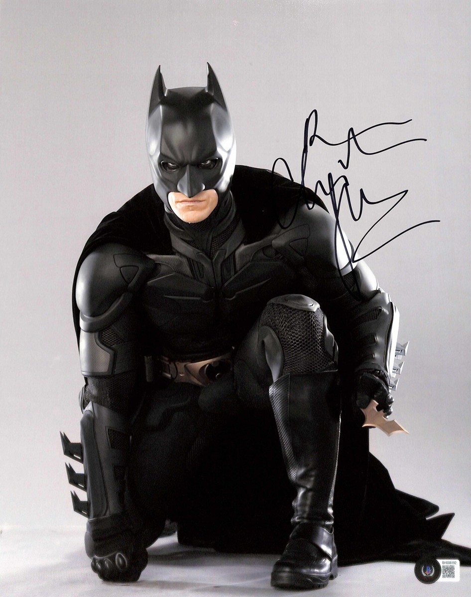 激レア‼️バットマン　ダークナイト 額入りサイン入りフォト Christian Bale “Batman”The Dark Knight Triology Signed 11x14