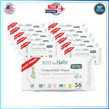 Eco by Naty Aloe Vera Baby Wipes  Plant Based Wipes, Compostable