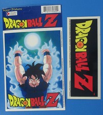 1999 Dragonball Z 2x Vinyl Stickers Super Saiyan Goku Funimation Yujean Stickems