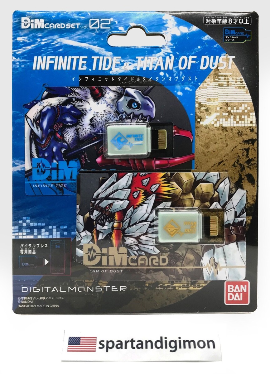 Digimon Vital Bracelet Dim Card Vol.2 INFINITE TIDE & TITAN OF