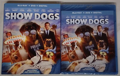 SHOW DOGS (Blu-Ray+DVD+Digital, 2018) Slipcover NEW/FACTORY SEALED