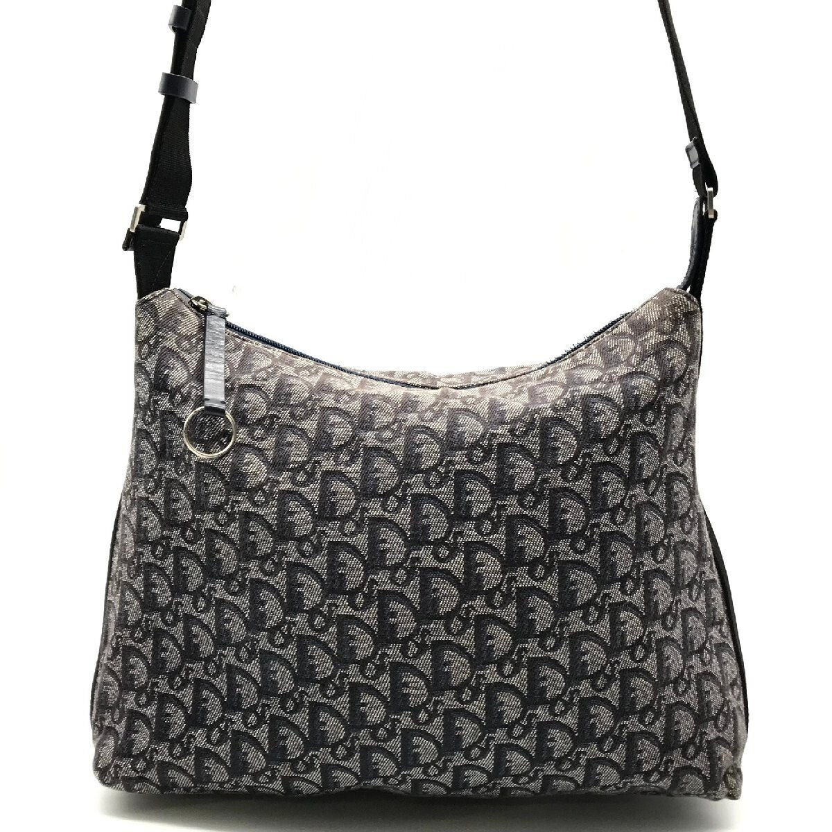 Authentic Christian Dior Trotter Shoulder Crossbody Bag in Canvas