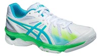 Asics Gel-academy 6 Netball Shoes Sports Trainers White/blue Asics Gel-academy 6 Netball Shoes Sports Trainers White/blue