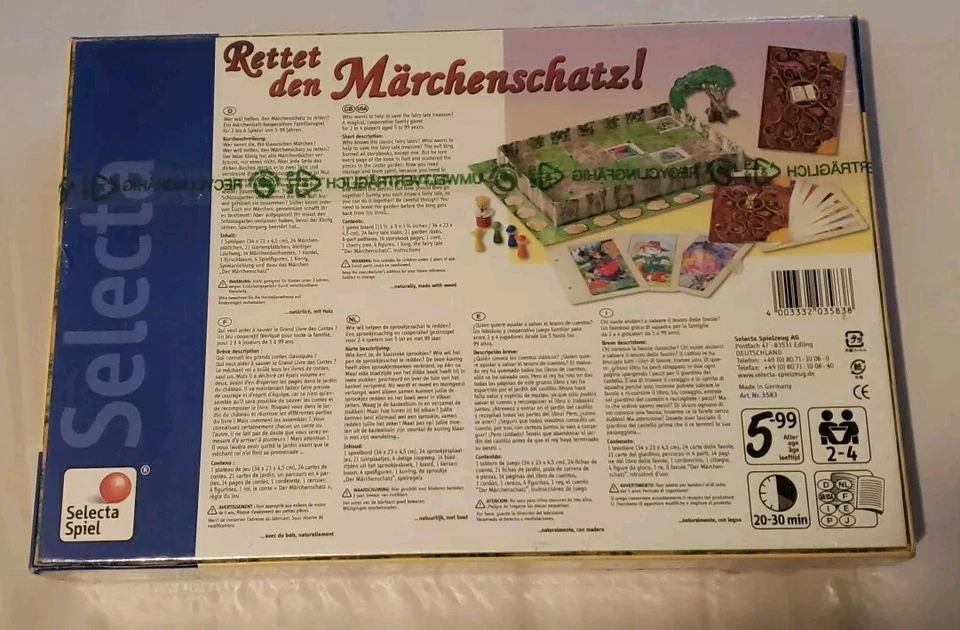 "Save The Fairy Tale" Treasure Rettet Den Marchenschatz! Family Board Game New   - Image 2 of 4