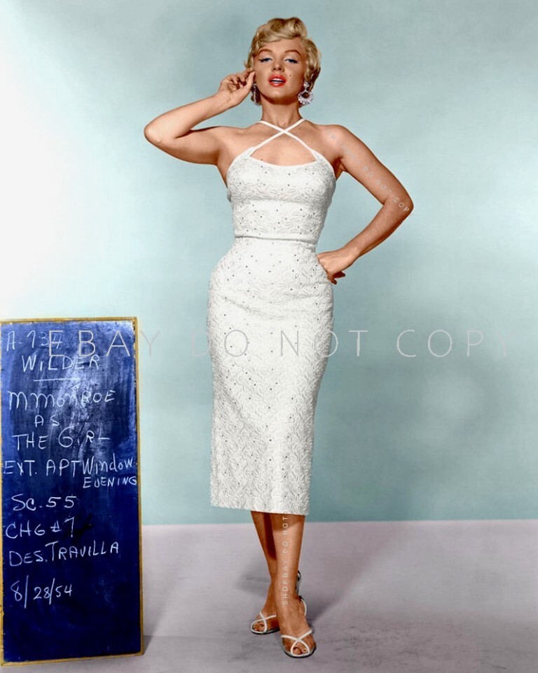 MARILYN MONROE Wardrobe Test William Travilla Design 1954 Film The 7 Year  Itch | eBay