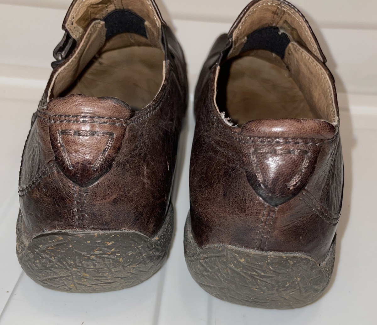 GABOR JOLLY BROWN LEATHER SHOES SIZE 37 LEATHER LINED VIETNAM