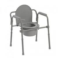 Drive Medical Folding Steel Bedside Commode, Grey, New, Free Shipping on sale Drive Medical Folding Steel Bedside Commode, Grey, New, Free Shipping on sale