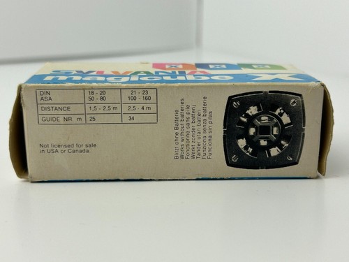 Sylvania Magicube X | Flash | Unknown if Working | Sold as - Photo 2/3