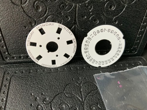 DAY DATE AND DAY WHITE DISC FOR ROLEX 18039 18WK PRESIDENT 3055 MOVEMENT