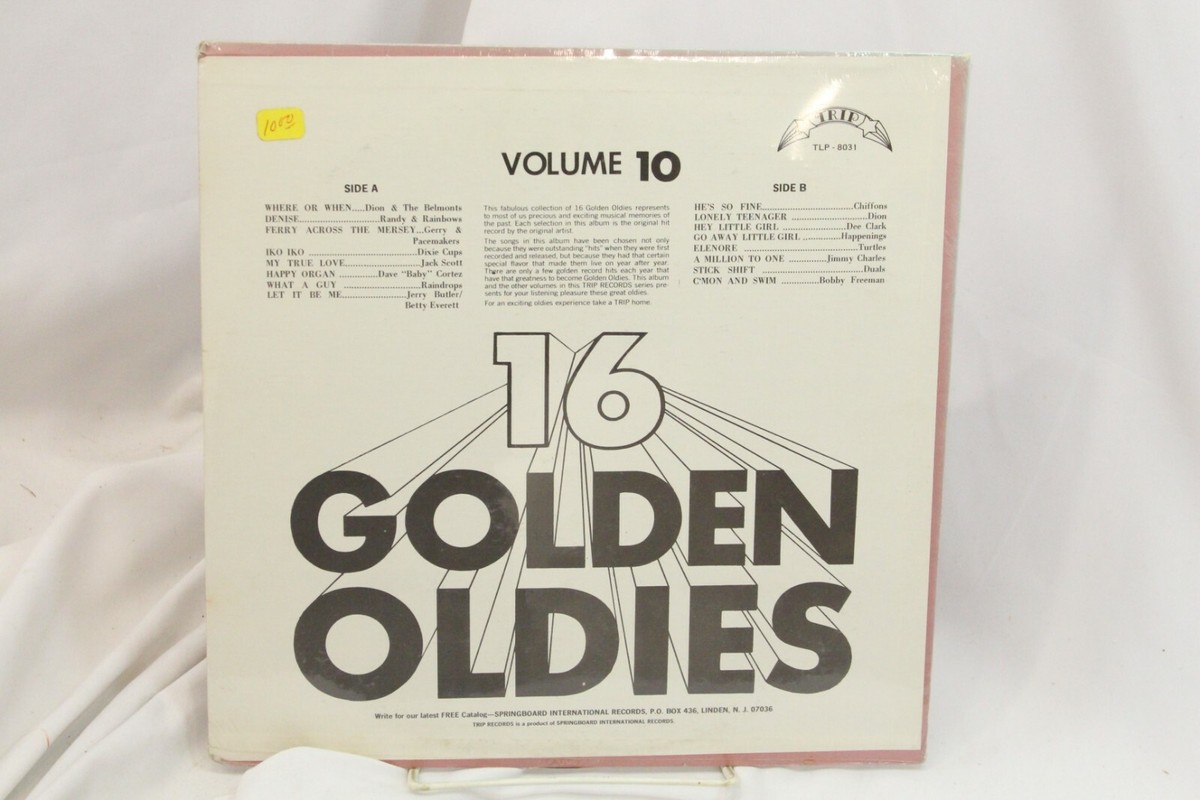16 Golden Oldies LP Vinyl Volume 10 Label Trip Records TLP- 8031 