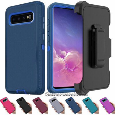 For Samsung Galaxy S10 Plus S10E Case Heavy Duty Rugged Cover Belt Clip  Holster
