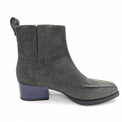 3.1 Phillip Lim Gray Wool Felt Clip Toe Chelsea Ankle Boots Women's US 6.5 EU 37 - Picture 4 of 9
