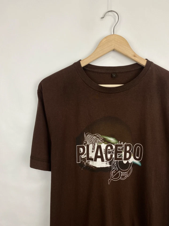 🇬🇧 Camiseta Vintage Placebo Banda Británica Indie Rock Alternativo Talla L Foto 3 de 4