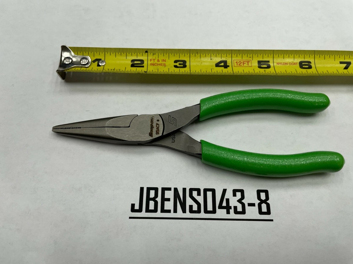 Snap-on 95ACFG 6" Green Soft Grip Needle Nose Pliers – USA Made