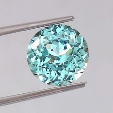 AAA 10x10 MM Natural Ceylon Blue Green Parti Sapphire Round Cut Loose Gemstone