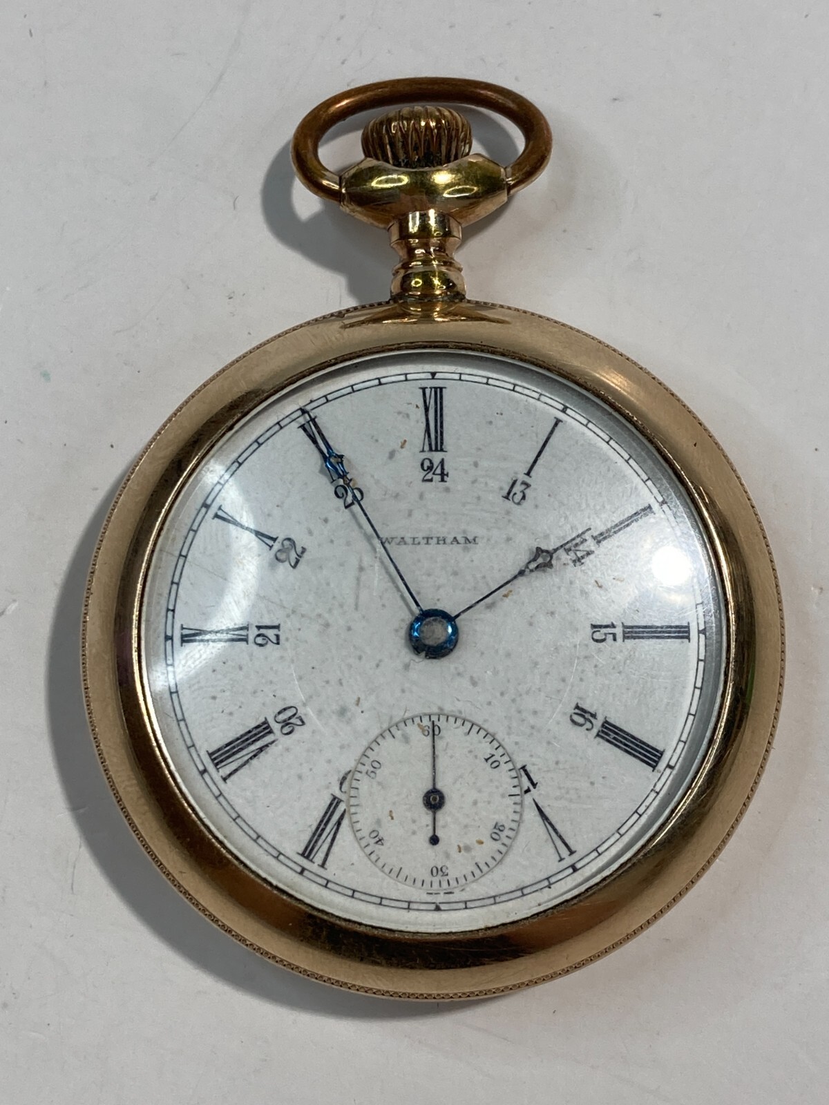 Vintage Waltham 17 Jewels Gold Filled Non-Working Pocket Watch 20-126