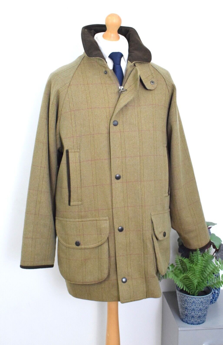 Moorhen Barbour Jacket Tweed Moorhen Barbour Wool Jacket Mens Gold