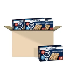 70 Calorie Soft-Baked Cinnamon Coffee Cake 12 ct Pack of 4