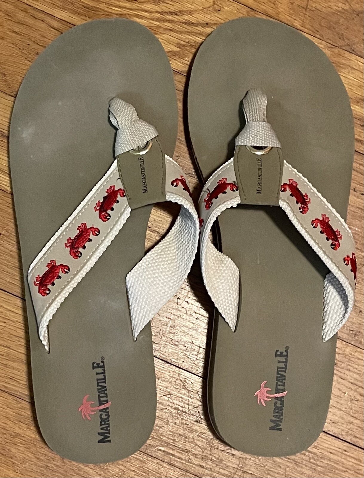 Margaritaville Flip Flops Womens 10 Thong Slide Sanda… Gem
