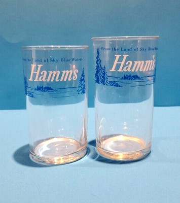 Vintage Hamm's Beer Glasses