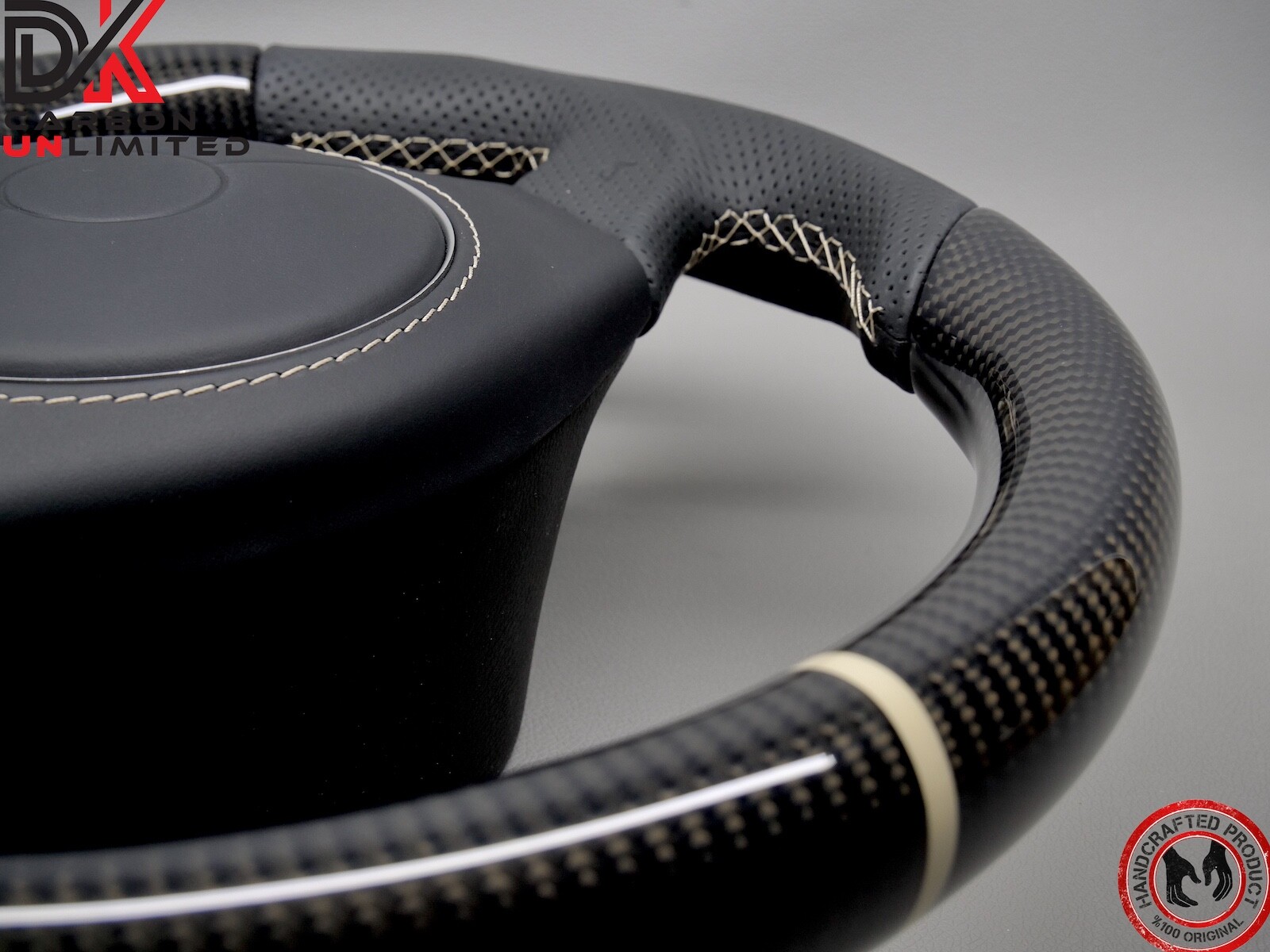 Lamborghini Murcielago LP640 LP650 LP670 Off White Ring Carbon Steering Wheel v3