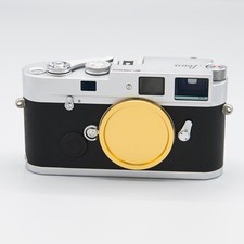 Gold anodized metal Leica M-mount camera body cap