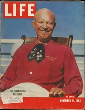 NOVEMBER 14 1955 LIFE MAGAZINE, CONVALESCING PRESIDENT DWIGHT D. EISENHOWER