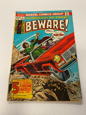 BEWARE #2 1973 ROMITA MAC FARRAND SAKADINO SEKOWSKY MARVEL COMIC MJ