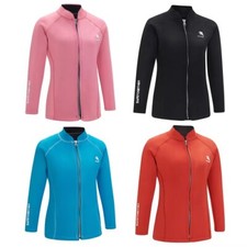 2mm Neoprene Wetsuit Ladies Split Top Jacket Swimming Snorkeling Surfing Top