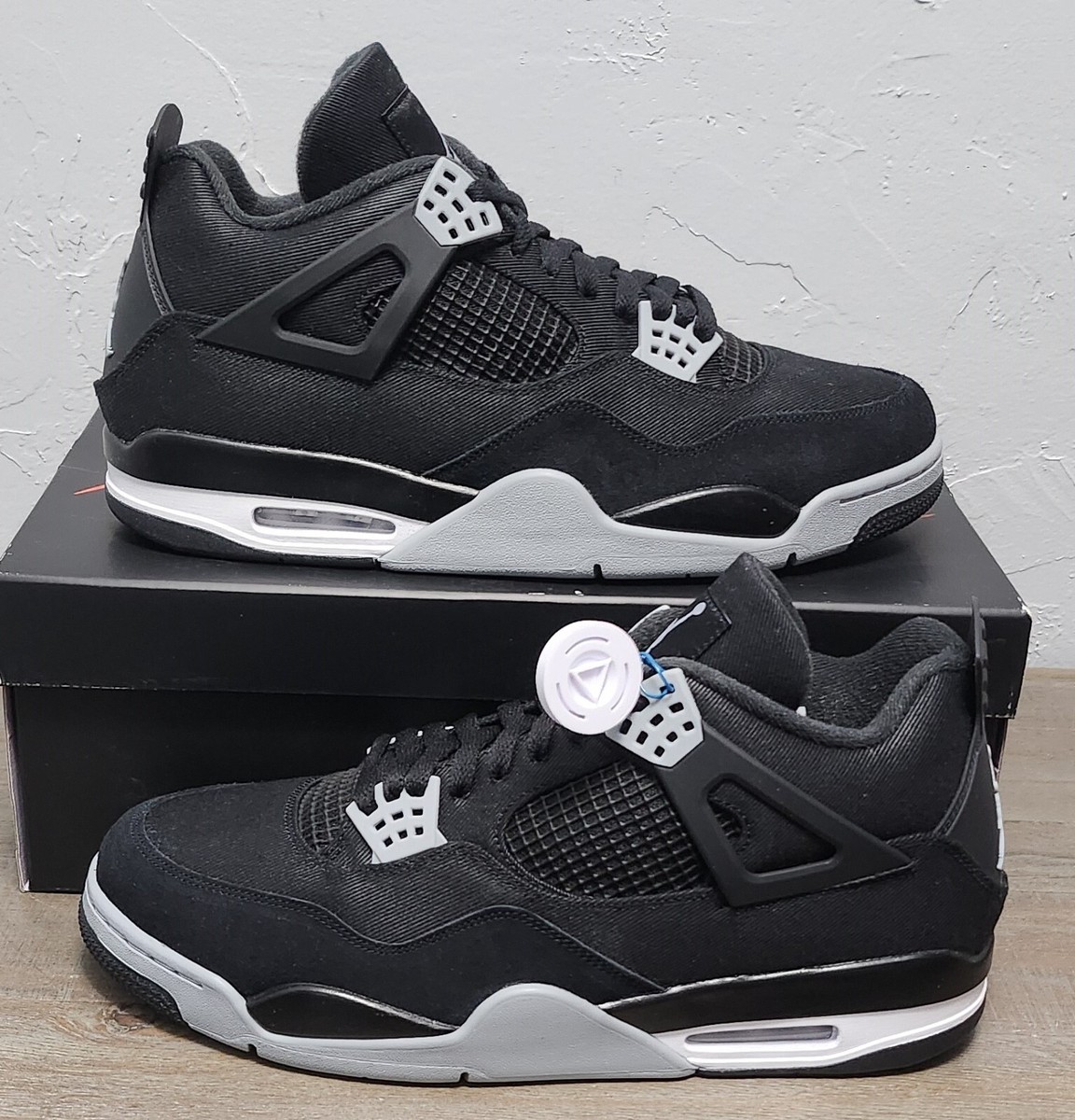 Nike Air Jordan 4 Retro SE Black Canvas Shoes DH7138-006 Men's