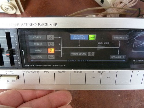 JVC R-X220 Low Profile Digital Stereo Receiver Parts or Repair (No AM/FM Sound) - Picture 2 of 8